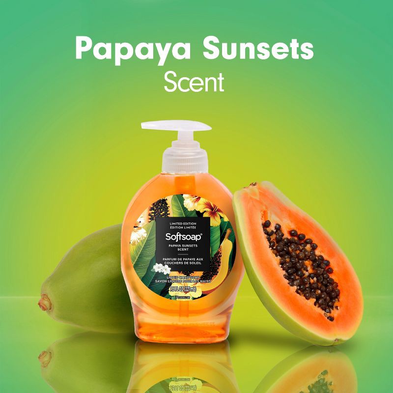 slide 3 of 11, Softsoap Limited Edition Gel Hand Soap - Papaya Sunsets - 7.5 fl oz, 7.5 fl oz