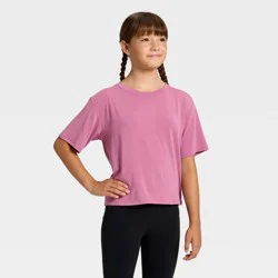 Girls' Beyond Ease Boxy T-Shirt - All In Motion™ Dark Mauve XS