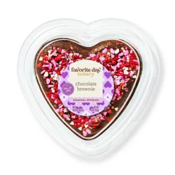 Valentine's Day 5" Chocolate Brownie Heart - 9oz - Favorite Day™