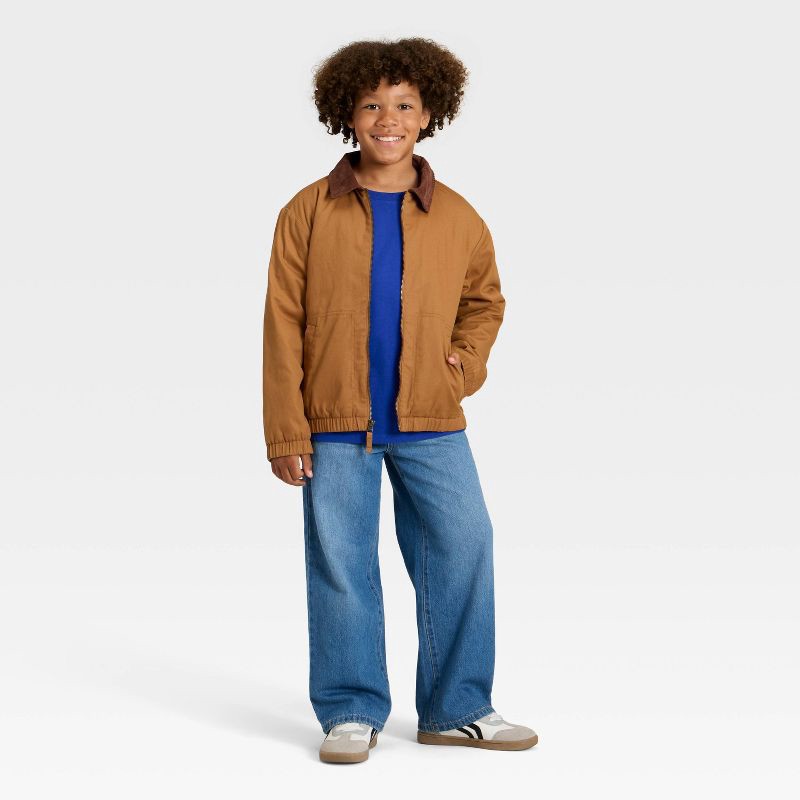 slide 4 of 4, Boys' Short Sleeve Oversized Fit T-Shirt - Cat & Jack™ Cobalt Blue S, 1 ct