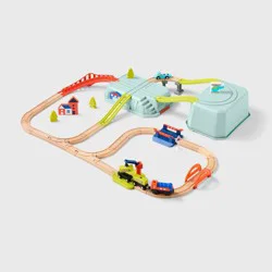 Wooden Train Storage Tub - Gigglescape™