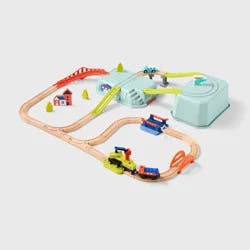 Wooden Train Storage Tub - Gigglescape™