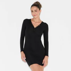 Women's Long Sleeve Mini Bodycon Dress - Wild Fable™ Black M