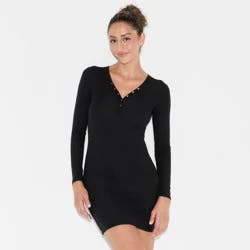 Women's Long Sleeve Mini Bodycon Dress - Wild Fable™ Black S