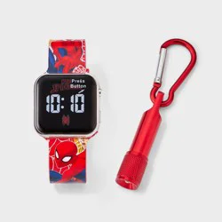 Boys' Spider-Man Watch Set with Flashlight - Red