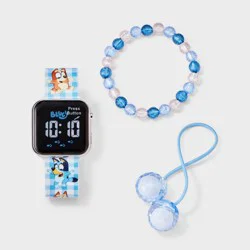 Girls' Bluey Watch Set with Braclets - Blue