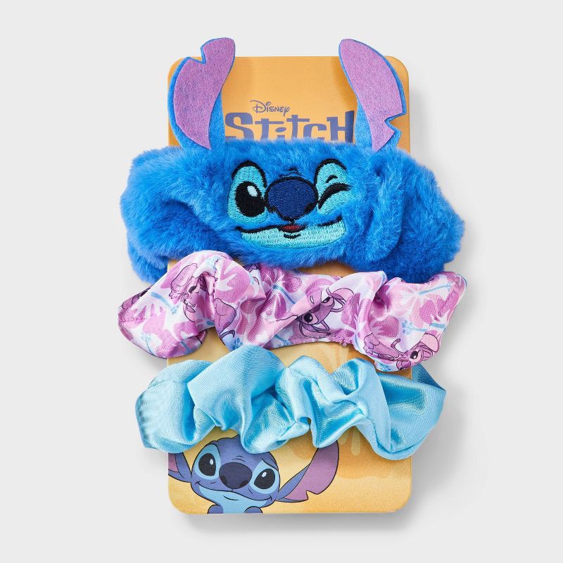 slide 2 of 4, Girls' 3pk Stitch Hair Twister Set, 3 ct