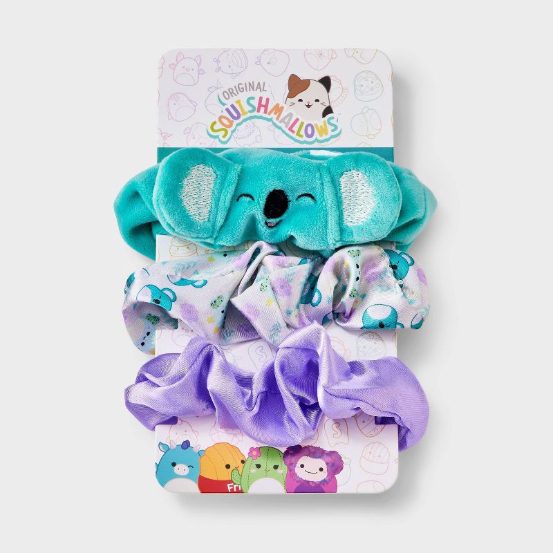 slide 2 of 4, Girls' 3pk Squishmallows Hair Twister Set, 3 ct