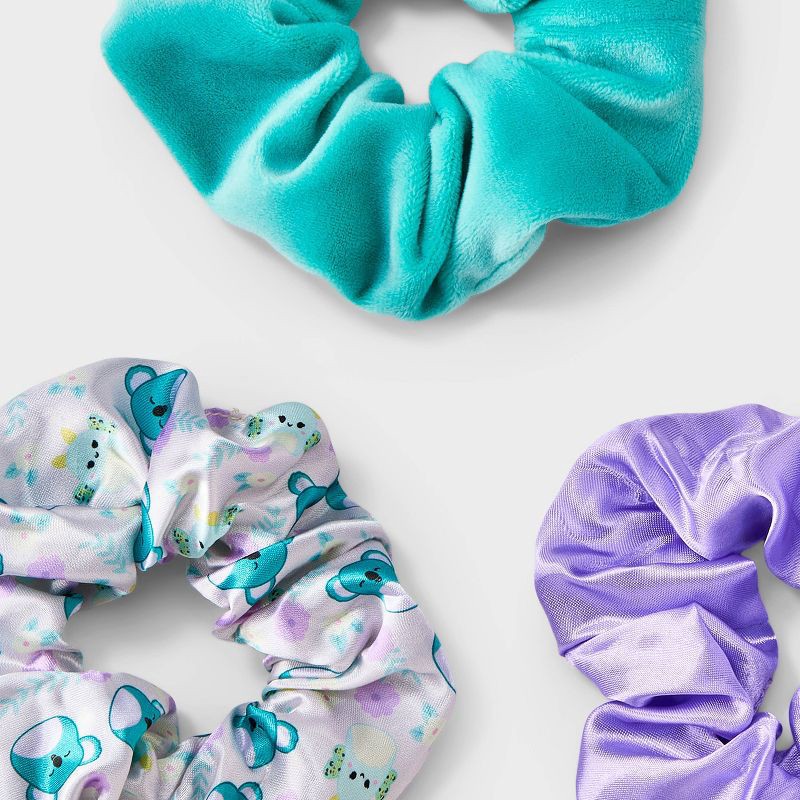 slide 4 of 4, Girls' 3pk Squishmallows Hair Twister Set, 3 ct