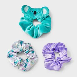 Girls' 3pk Squishmallows Hair Twister Set