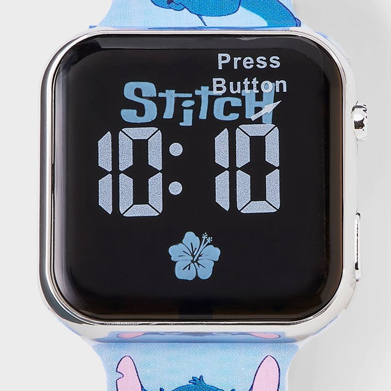 slide 3 of 3, Disney Girls' Stitch Watch Set with Braclets - Blue/Pink, 1 ct