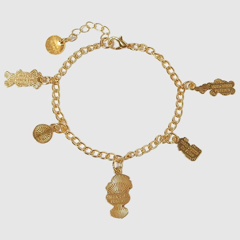 slide 3 of 4, Dr. Seuss Girls' 'The Grinch' Christmas Charm Bracelet, 1 ct