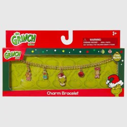 Dr. Seuss Girls' 'The Grinch' Christmas Charm Bracelet