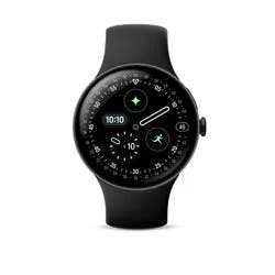 Google Pixel Watch 4 Wi-Fi 45mm Smartwatch - Matte Black/Obsidian