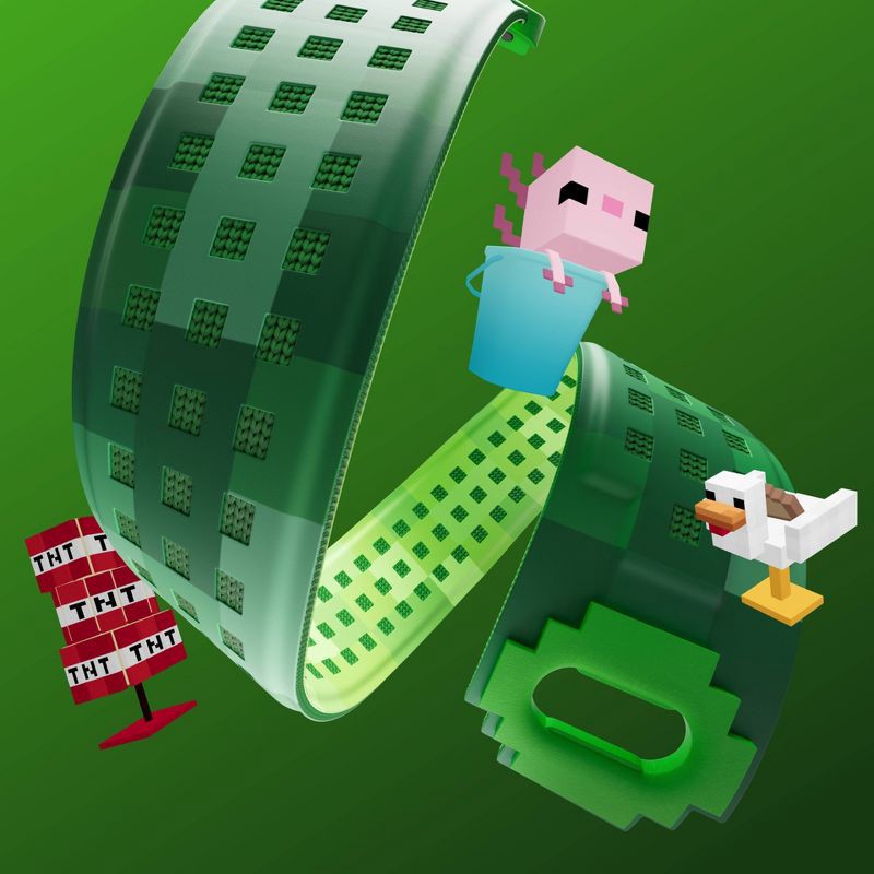 slide 4 of 4, Google Fitbit Ace LTE Kids Smartwatch Comfort Band - Minecraft, 1 ct