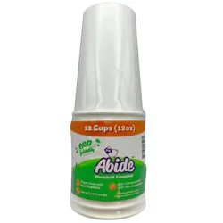 Abide Hawaii Disposable Paper Cups Hot and Cold Friendly 3.15" - 12oz/12ct