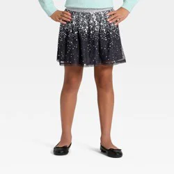 Girls' Holiday Skirt - Cat & Jack™ Gray M