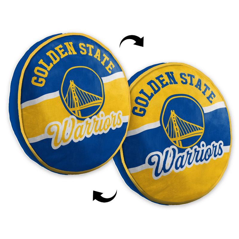 slide 3 of 3, NBA Golden State Warriors 15'' Varsity Cloud Pillow, 1 ct