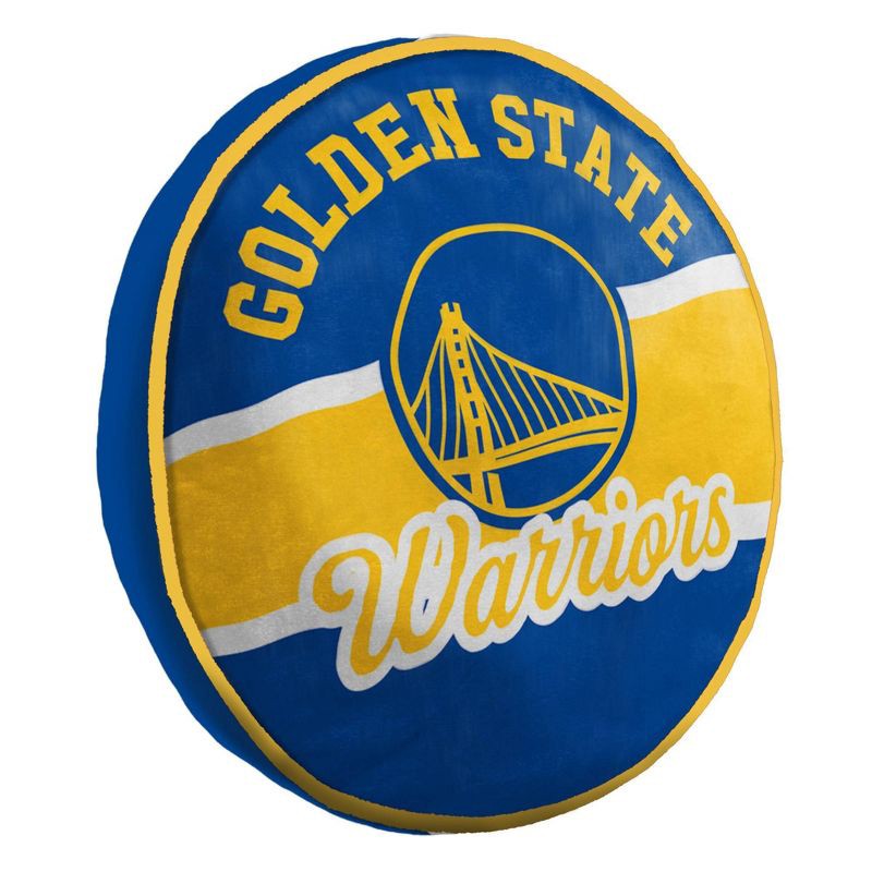 slide 1 of 3, NBA Golden State Warriors 15'' Varsity Cloud Pillow, 1 ct