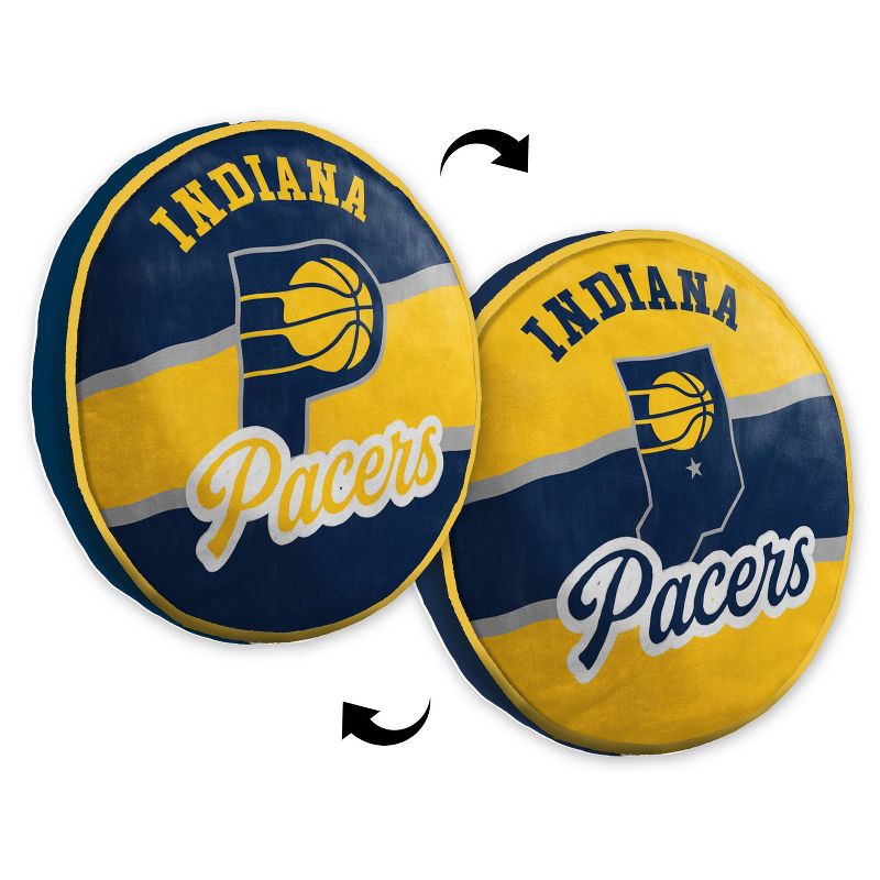 slide 3 of 3, NBA Indiana Pacers 15'' Varsity Cloud Pillow, 1 ct