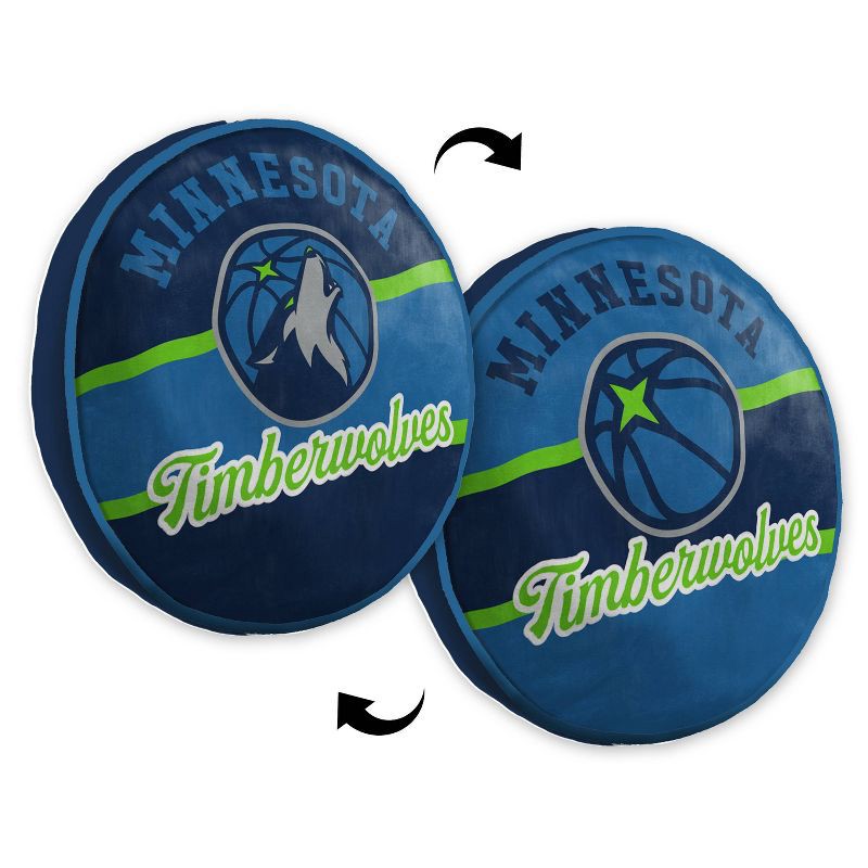 slide 3 of 3, NBA Minnesota Timberwolves 15'' Varsity Cloud Pillow, 1 ct