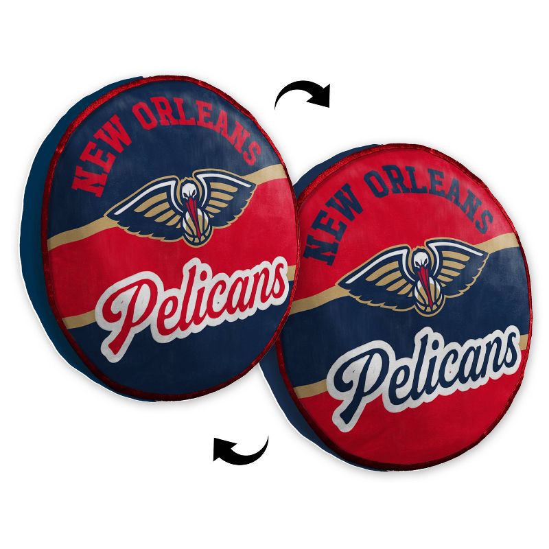 slide 3 of 3, NBA New Orleans Pelicans 15'' Varsity Cloud Pillow, 1 ct