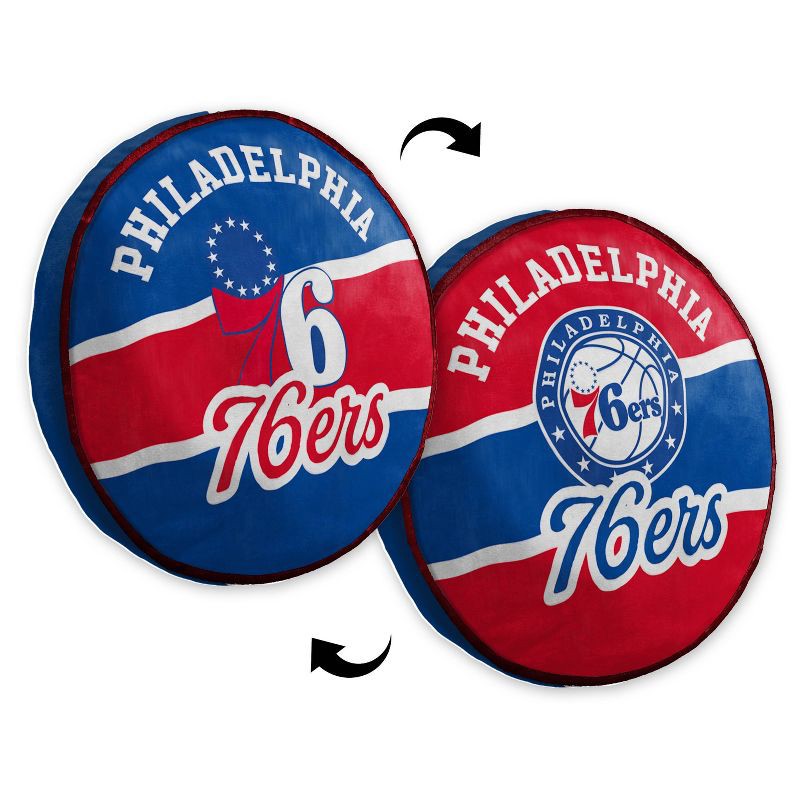 slide 3 of 3, NBA Philadelphia 76ers 15'' Varsity Cloud Pillow, 1 ct