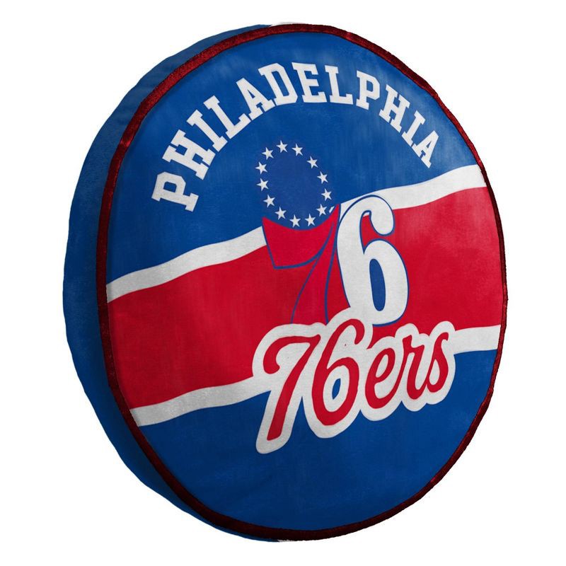 slide 1 of 3, NBA Philadelphia 76ers 15'' Varsity Cloud Pillow, 1 ct