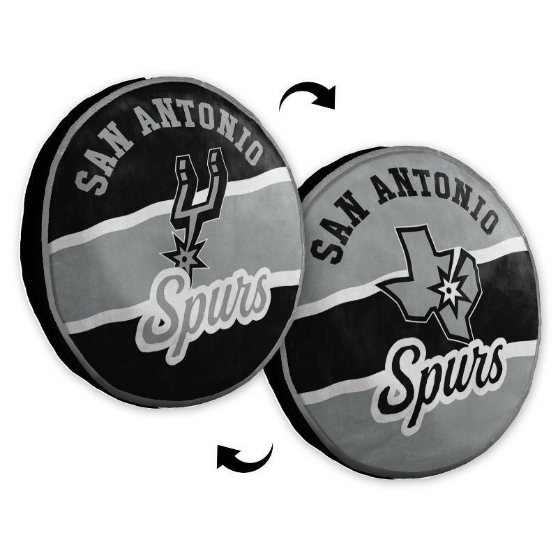 slide 3 of 3, NBA San Antonio Spurs 15'' Varsity Cloud Pillow, 1 ct