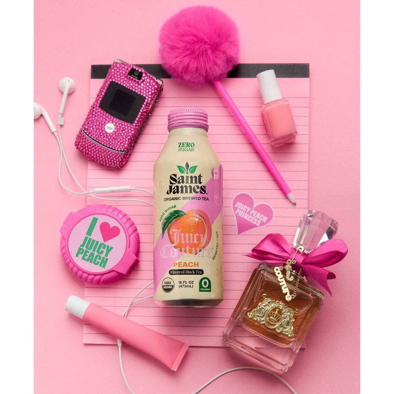 slide 5 of 5, Saint James Juicy Couture Juicy Peach Black Tea 16oz., 16 oz