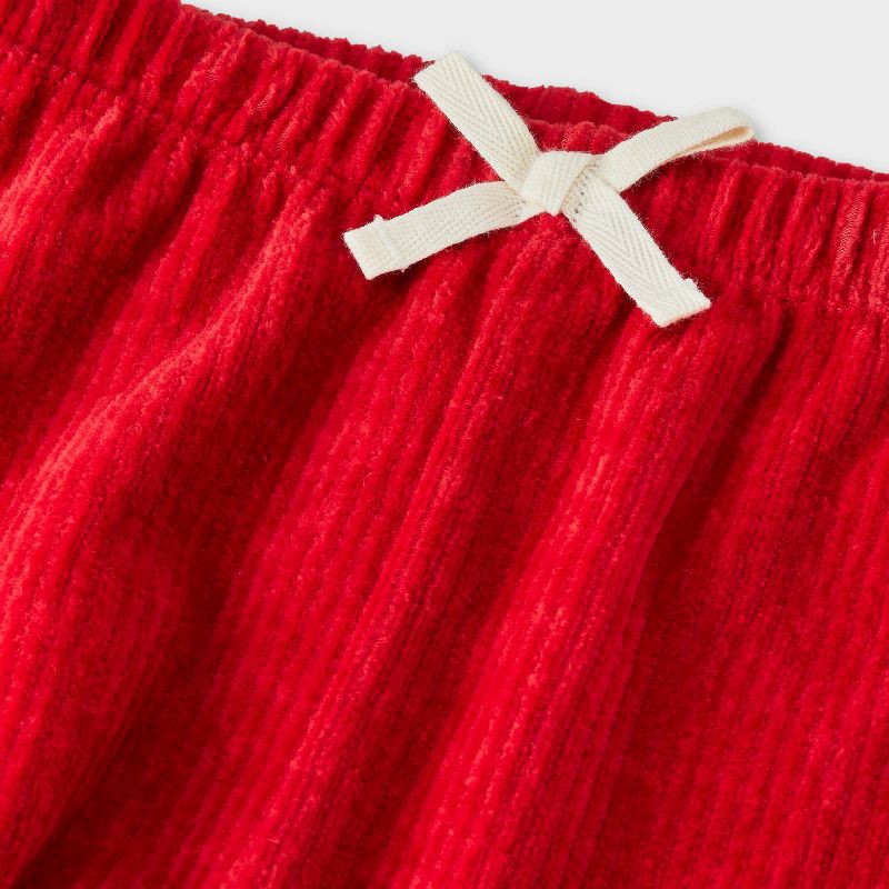 slide 4 of 4, Baby Girls' 2pc Peanuts Little Snoopy Christmas Bodysuit and Pants Set - Red 3-6M, 2 ct