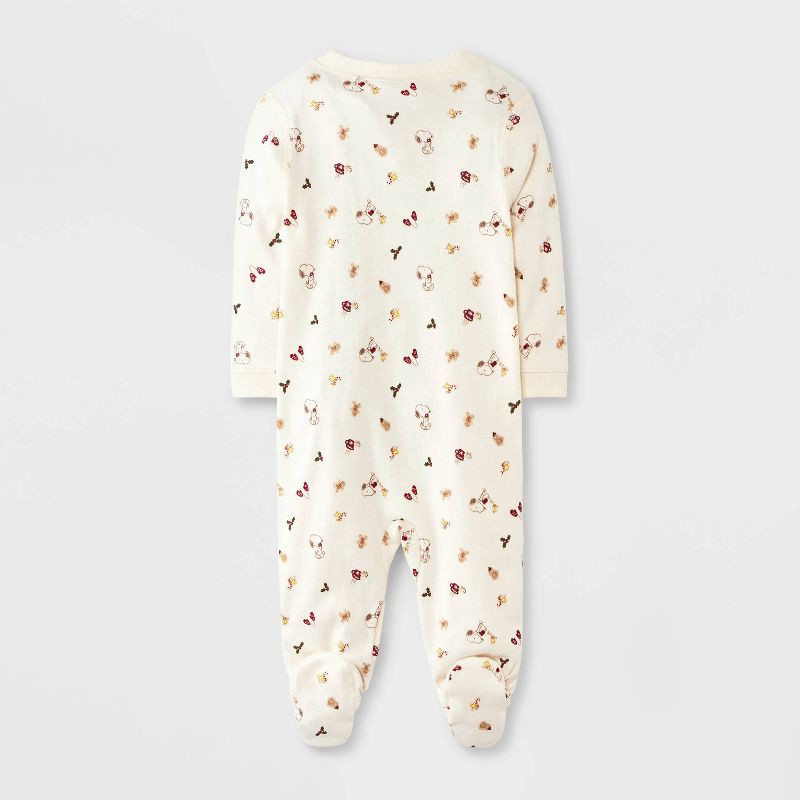 slide 2 of 3, Baby Peanuts Little Snoopy Christmas Sleep N' Play - Off-White 3-6M, 1 ct