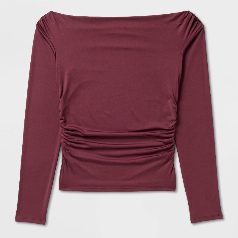 Women's Long Sleeve Synthetic Off the Shoulder Party Top - Wild