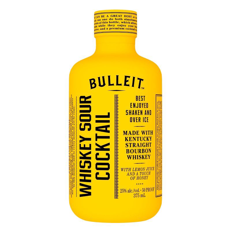 slide 1 of 7, Bulleit Whiskey Sour Ready to Serve Distilled Spirits - 375ml Bottle, 375 ml