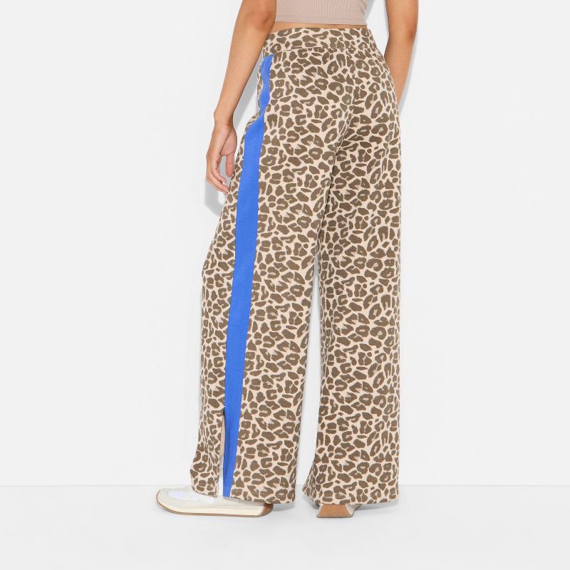 slide 2 of 3, Grayson Threads Women's Leopard Print Pull-On Graphic Pants - Brown XL, 1 ct