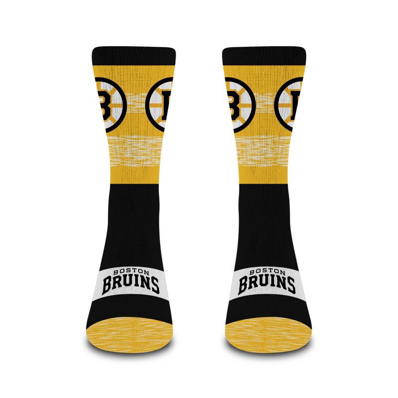 slide 2 of 3, NHL Boston Bruins Mixer Crew Socks - Large, 1 ct
