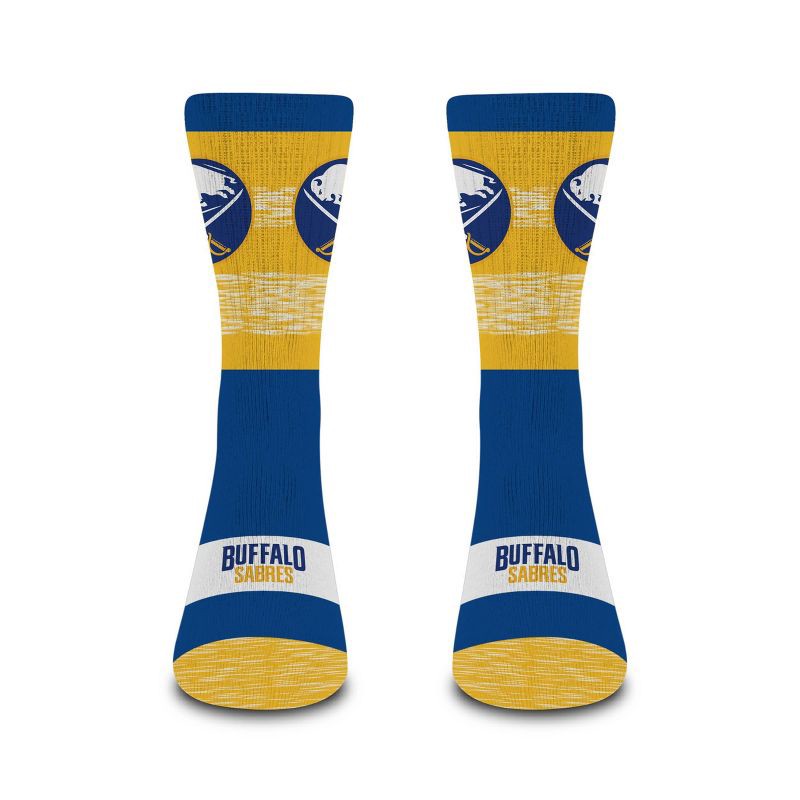 slide 3 of 3, NHL Buffalo Sabres Mixer Crew Socks - Large, 1 ct