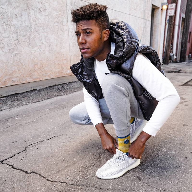 slide 2 of 3, NHL Buffalo Sabres Mixer Crew Socks - Large, 1 ct