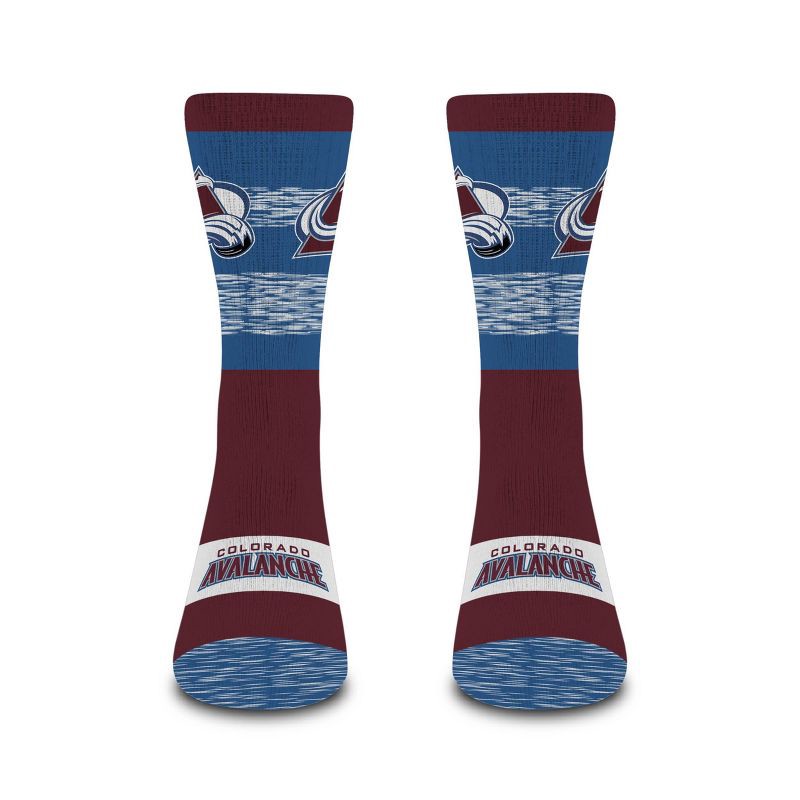 slide 2 of 3, NHL Colorado Avalanche Mixer Crew Socks - Large, 1 ct