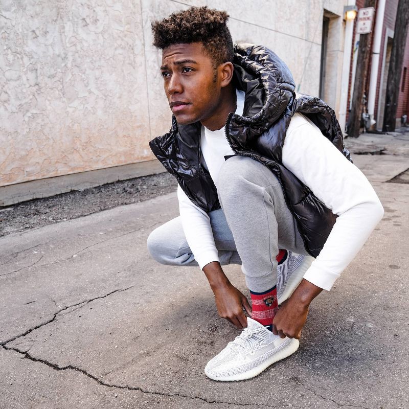 slide 3 of 3, NHL Florida Panthers Mixer Crew Socks - Large, 1 ct