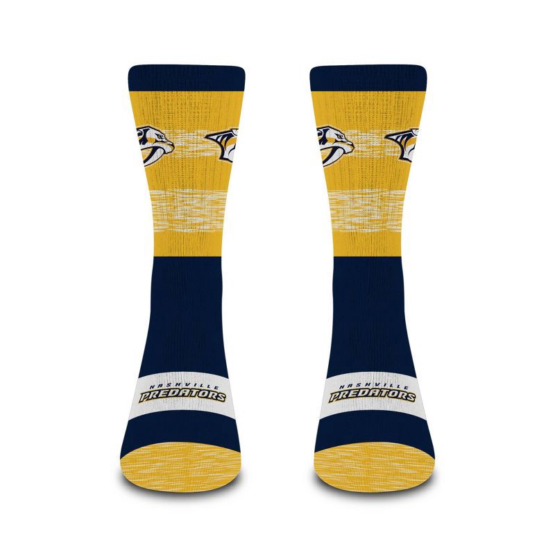 slide 2 of 3, NHL Nashville Predators Mixer Crew Socks - Large, 1 ct
