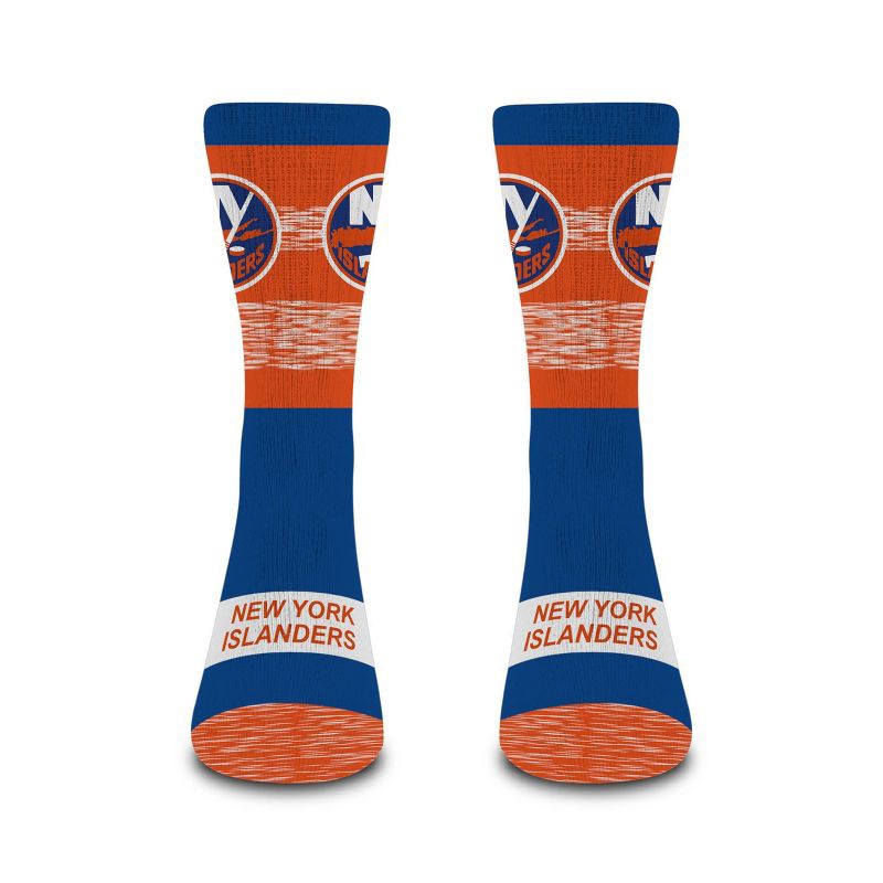 slide 2 of 3, NHL New York Islanders Mixer Crew Socks - Large, 1 ct