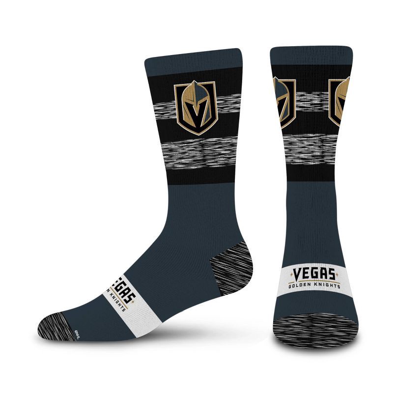 slide 1 of 3, NHL Vegas Golden Knights Mixer Crew Socks - Large, 1 ct