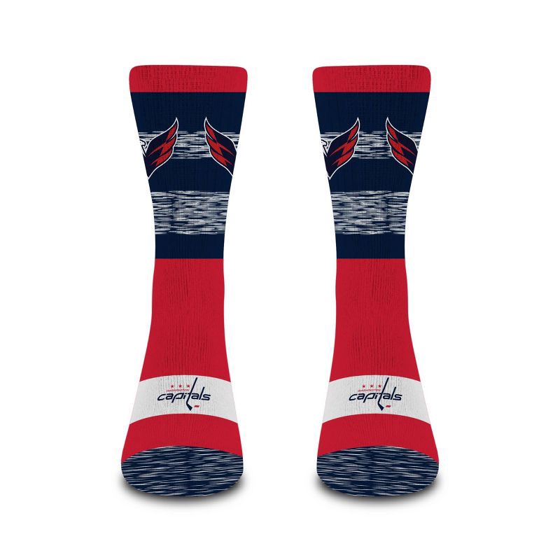 slide 2 of 3, NHL Washington Capitals Mixer Crew Socks - Large, 1 ct