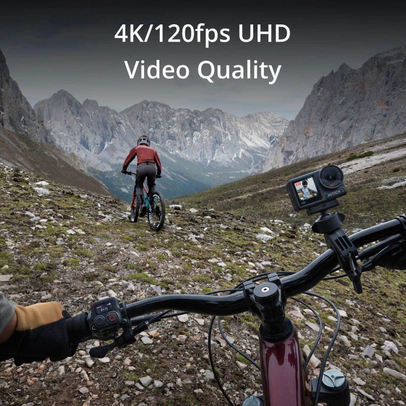slide 5 of 7, DJI Osmo 4 Standard Combo Action Camera: 4K UHD, miniSD, 10MP, 64GB Storage, 1 ct