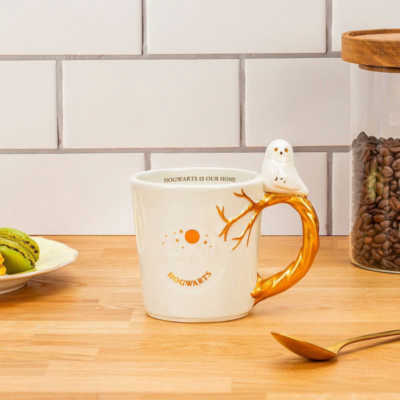 slide 5 of 6, Zak Designs 11oz Harry Potter Ceramic Sculpted Coffee Mug White/Gold, 11 oz