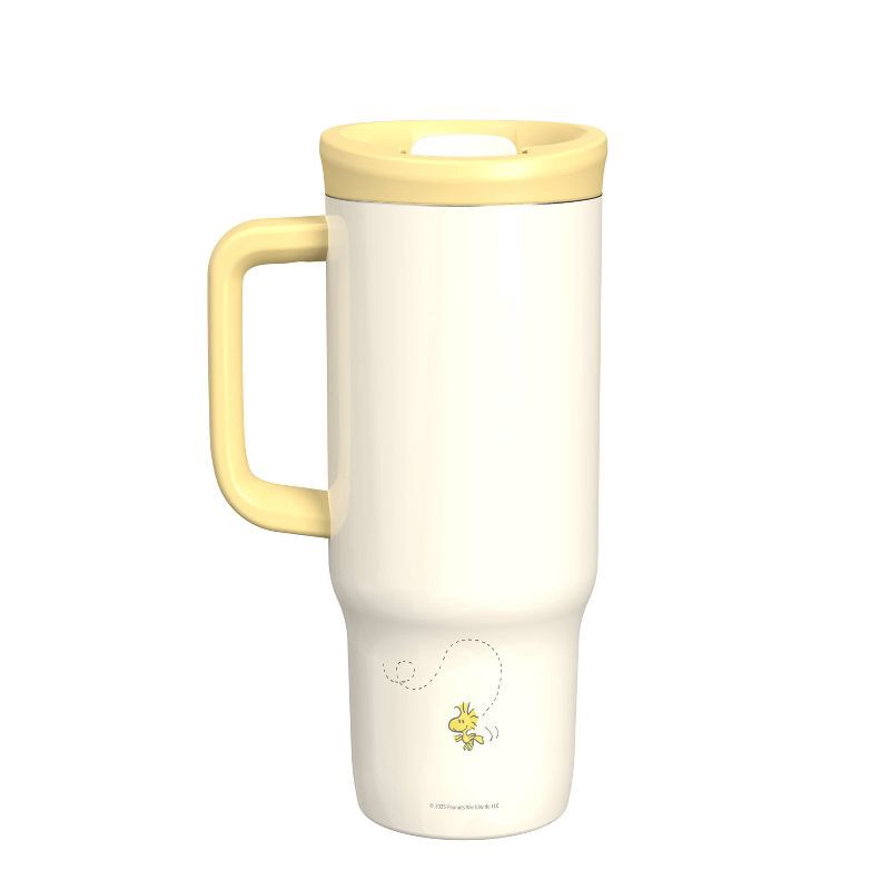 slide 2 of 5, Zak Designs 24oz Peanuts Stainless Steel Vacuum Sutton Tumbler with Slide Lid Yellow, 24 oz