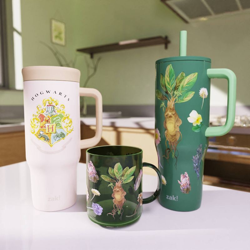 slide 5 of 5, Zak Designs 14.5oz Harry Potter Kaya Glass Mug Black, 14.5 oz