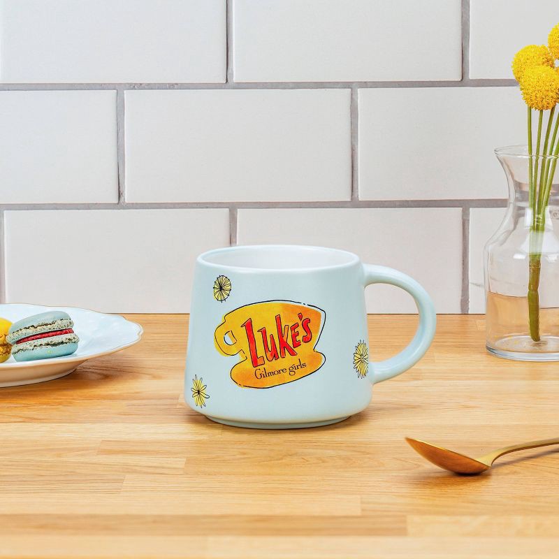 slide 5 of 6, Zak Designs 15oz Gilmore Girls Ceramic Coffee Mug Life's Short Talk Fast, 15 oz