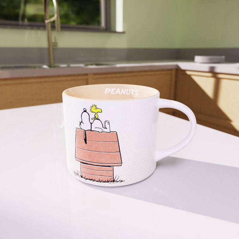 slide 4 of 5, Zak Designs 15oz Peanuts Ceramic Modern Mug, 15 oz